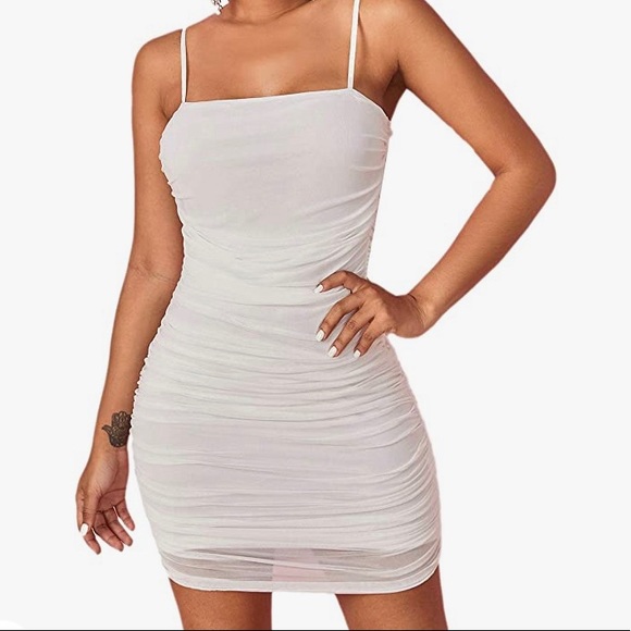 ✨ White Mesh Bodycon ✨ - Picture 1 of 3